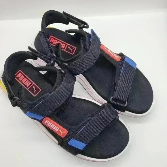PUMA FUTURE RIDER SANDALS BLACK HOOK and LOOP SPORT US 4 WOMEN'S 5.5 - Picture 2 of 13
